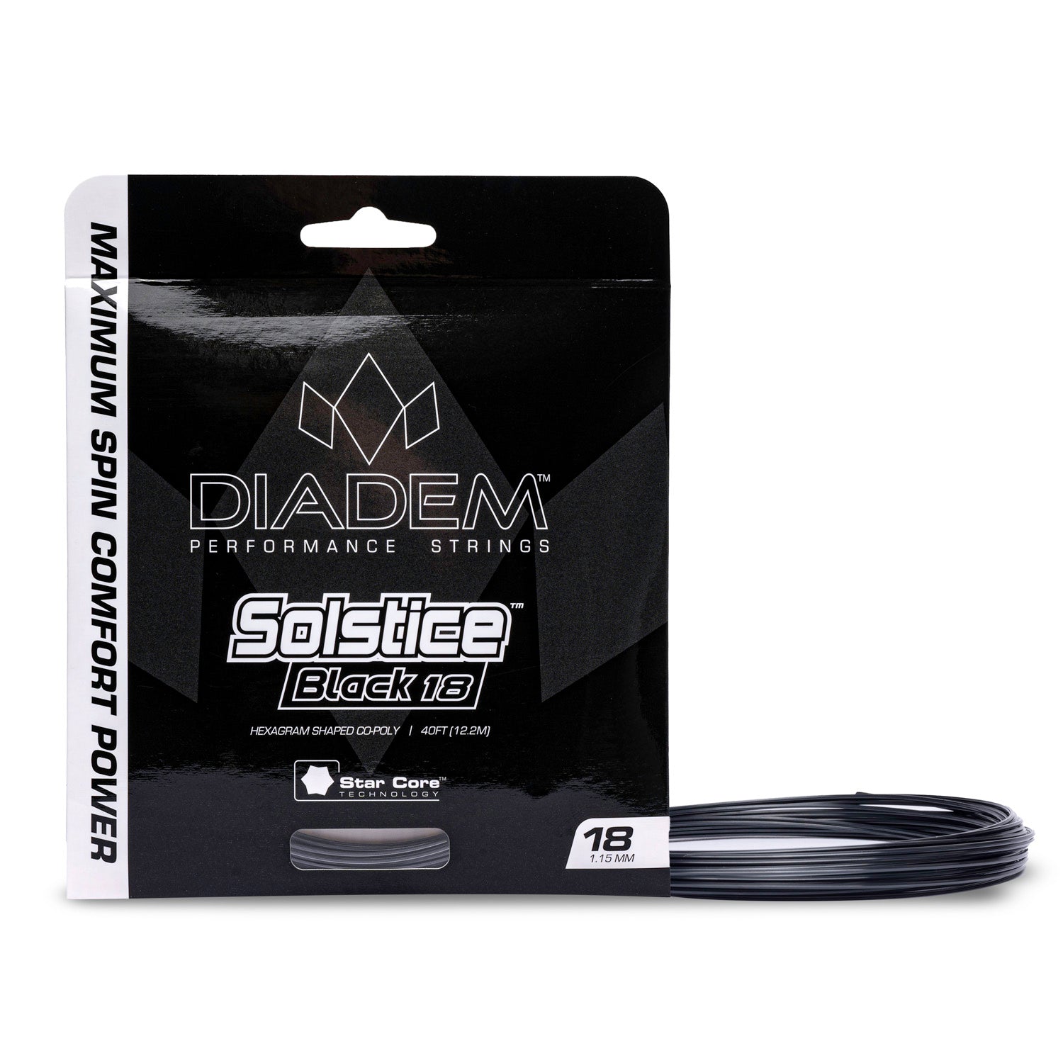 Diadem Solstice Black tennis string set
